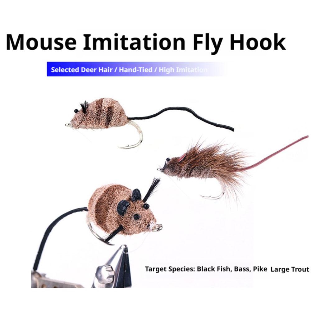 Hand Tied Deer Hair Mouse Fly  - Krill Oil Supplement 评论和价格