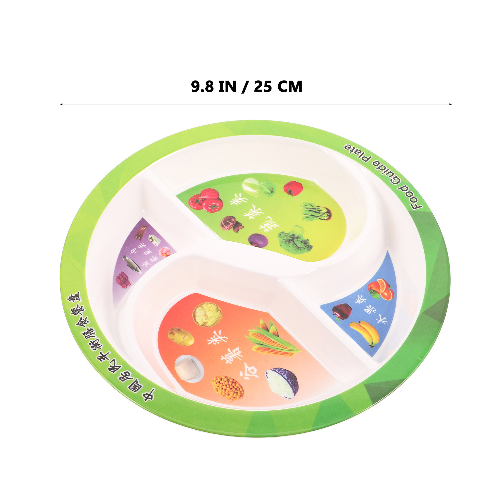 4 Section Balanced Diet Plate  - Nutrition & Fitness Station 评论和价格