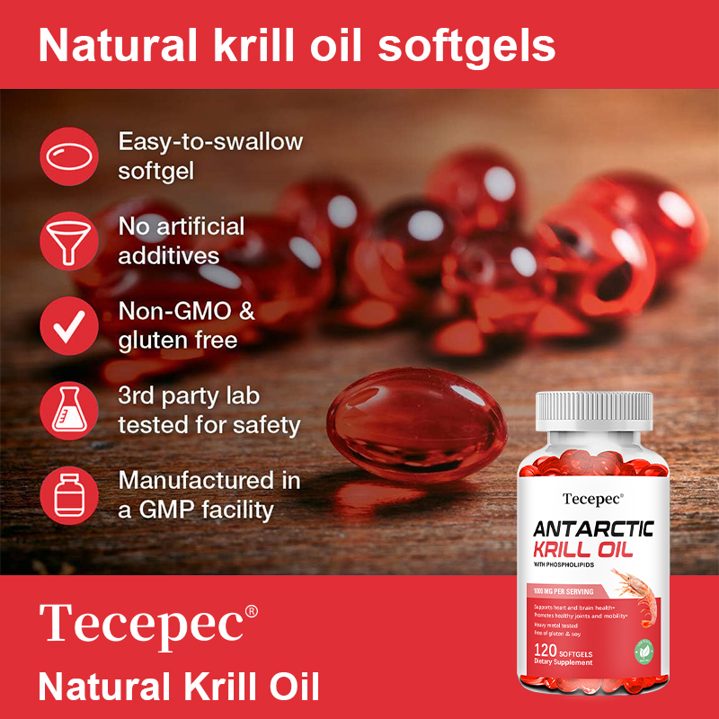 Antarctic Krill Oil 1000mg - W - Krill Oil Supplement 评论和价格